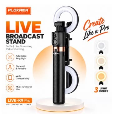 Plokama LIVE-K9 Pro 1700mm Ultra Long Selfie Stick & Tripod Stand