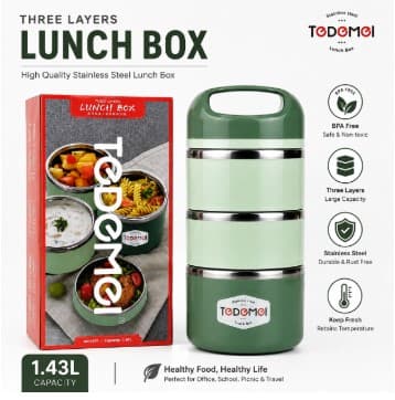 3.5 Layer 1.43L Stainless Steel Lunch Box