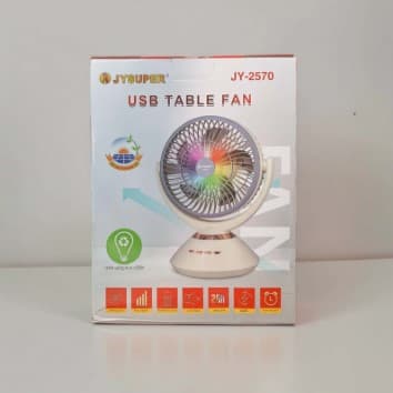 JYSUPER JY-2570 Rechargeable Stand/Table Fan